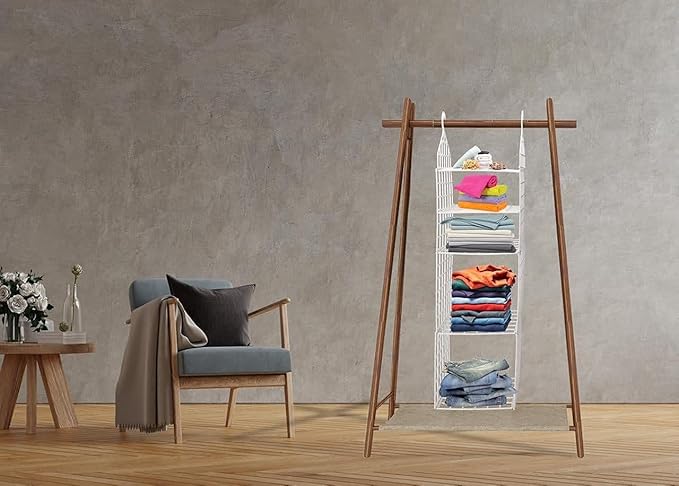 5-layer folding clothes rack- Hanging Organizer