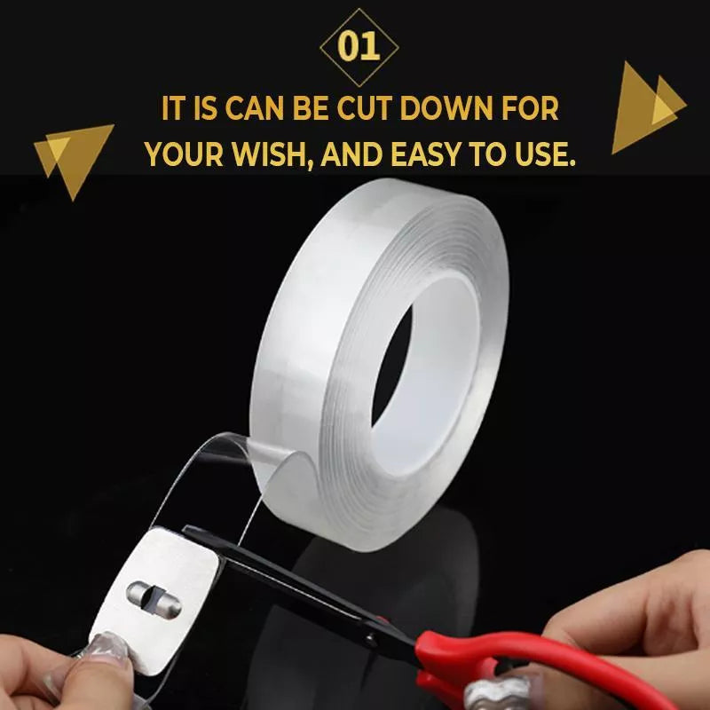 Pack Of 2 Super Grip Adhesive Two Sided Tape