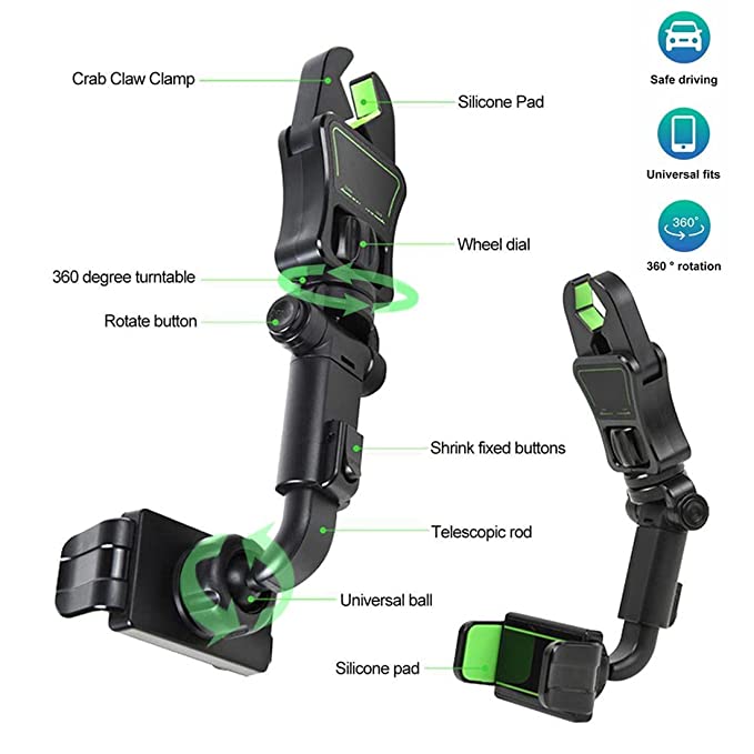 360° Multifunctional Car Phone Holder + Premium Table Mobile Stand #FREE