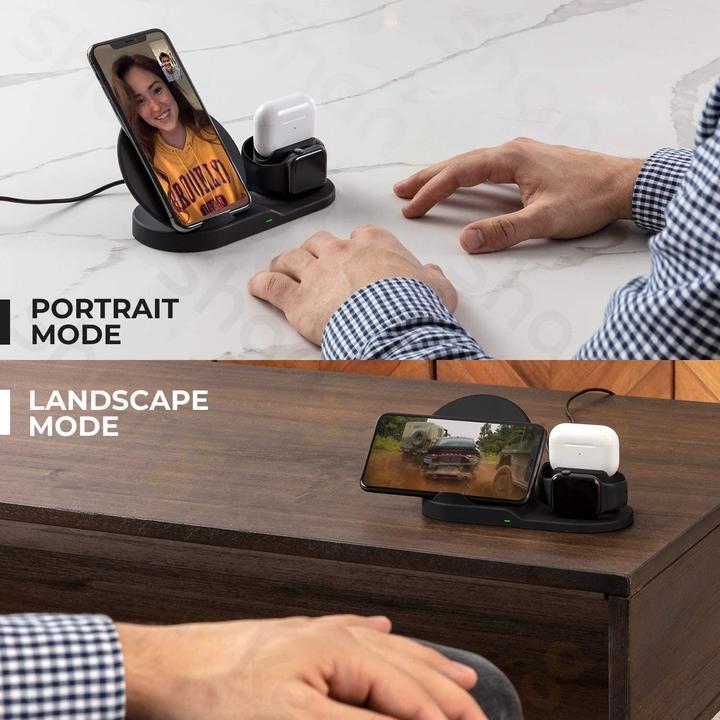 3 In 1 Fast Wireless Charger Dock Station