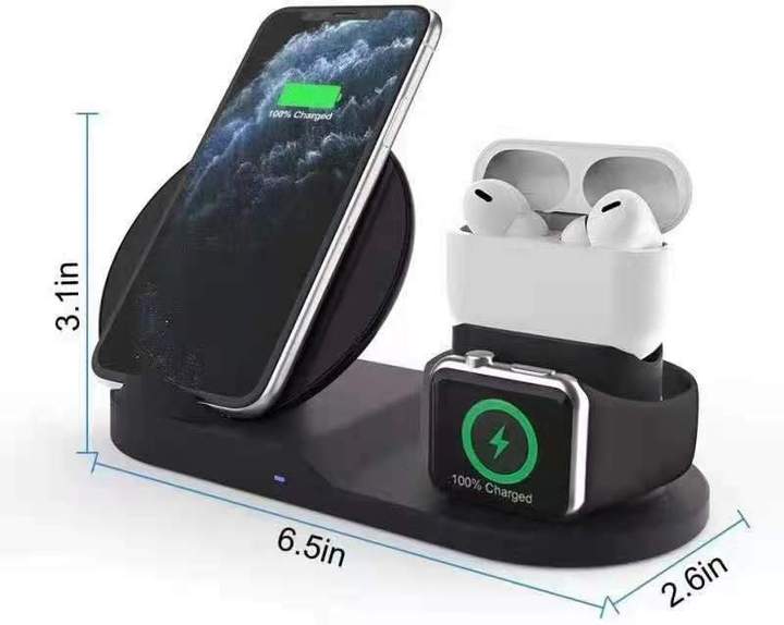 3 In 1 Fast Wireless Charger Dock Station